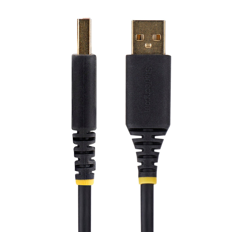 StarTech 6ft USB to Null Modem Serial Adapter Cable (1P6FFCN-USB-SERIAL) | USB-A to RS232, Changeable DB9 Screws Nuts, FTDI, COM Retention, LED Indicators