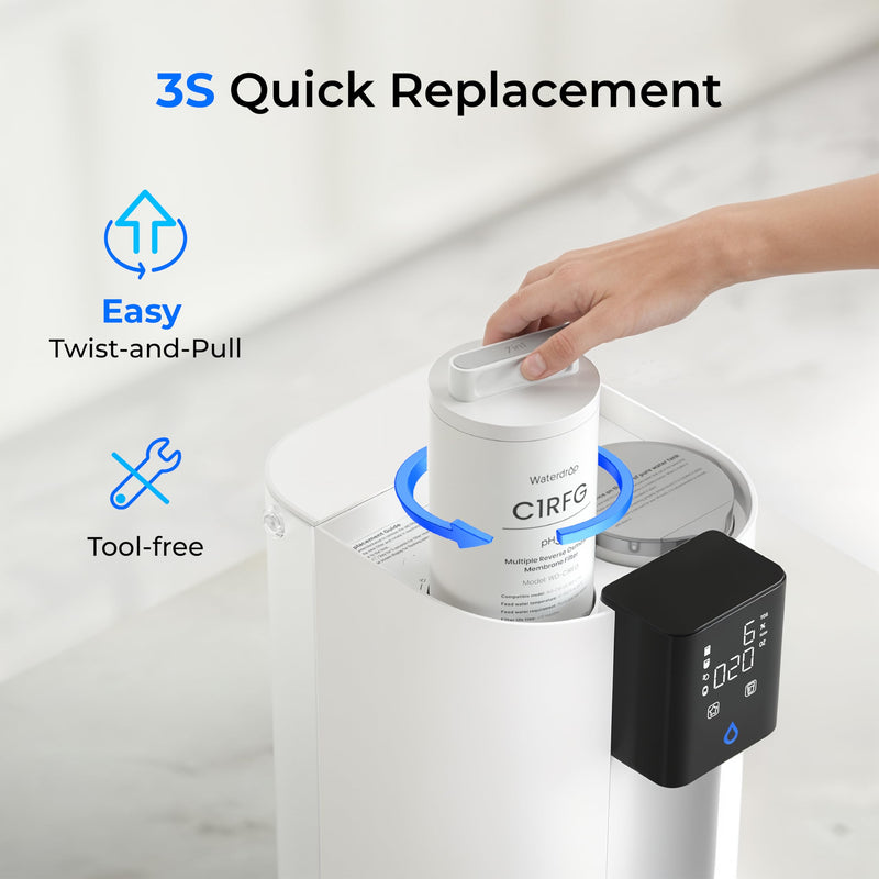 Waterdrop C1RFG Filter for C1SL Countertop RO System, 12-month Lifetime