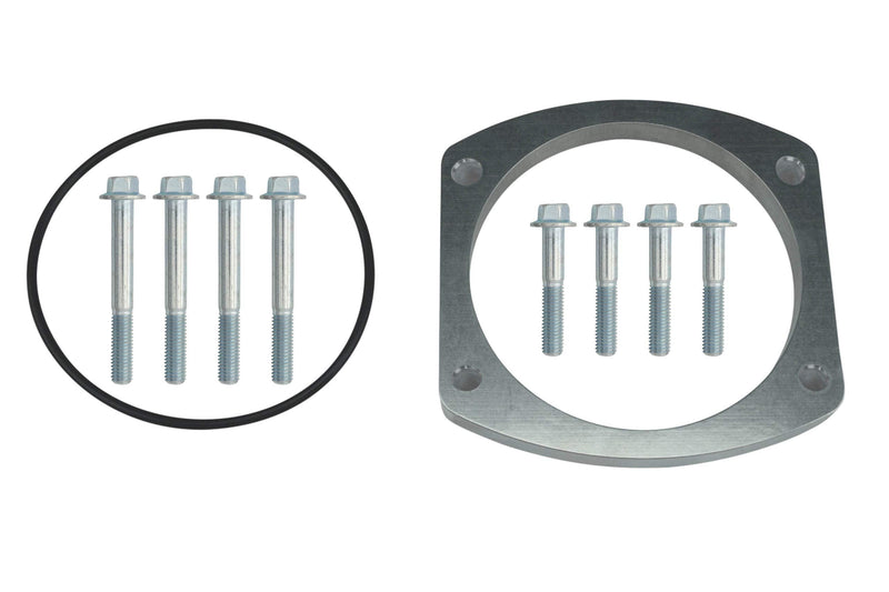 ICT Billet 102mm Throttle Body 1/2 inch Spacer Sheet Metal Intake Manifold ICT Billet Engine Billet Aluminum Compatible with Chevy GMC 551563-LS01S5