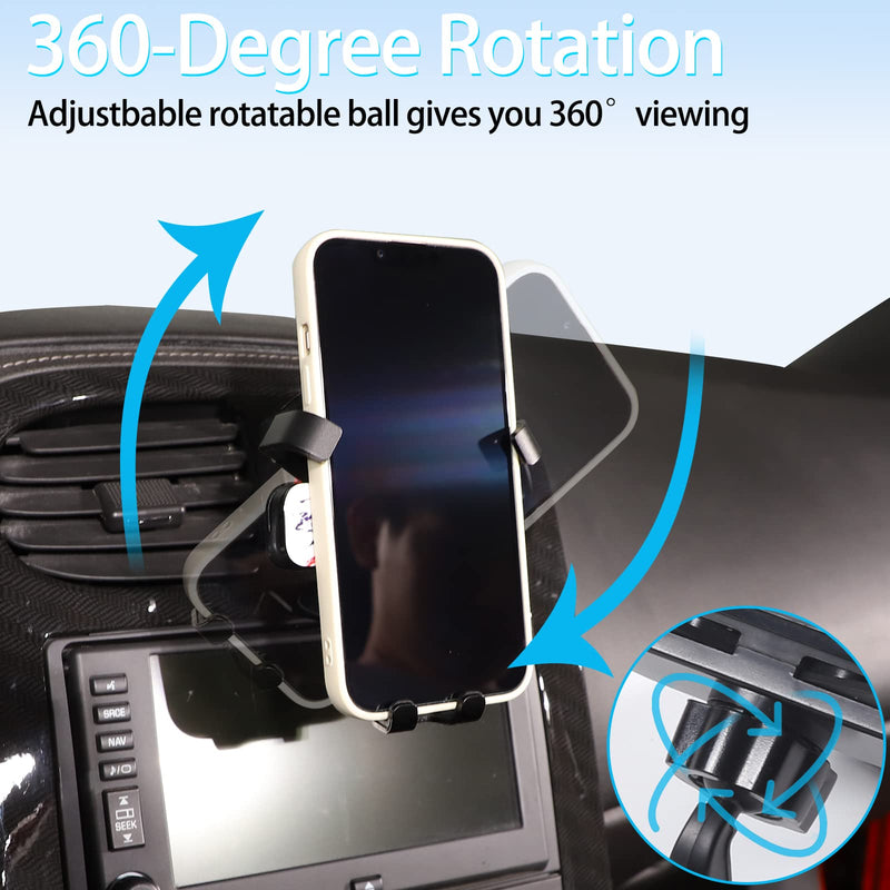 Lcojicep Car Phone Holder Compatible with Corvette C6 2005-201 Central Control AC Air Outlet Mobile Phone Mount Accessories，for All Mobile Phones (Style C) Style C