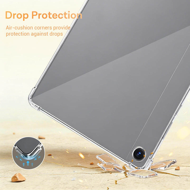 CoBak Clear Case for Samsung Galaxy Tab A11+ 2025,Slim Soft Cover | Precision Fit, Crystal Clear Soft TPU, Shockproof & Lightweight, Anti-Yellowing, Precise Cutouts, Everyday Protection clear-Galaxy Tab A11+ 11 inch