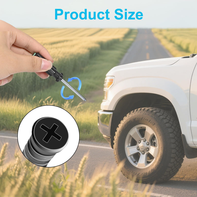 36pcs Tire Repair Rubber Studs, Vacuum Tire Repair Kit Spiral Rubber Studs, Tire Screw Plugs Quick Repair Tool, Motorcycle, Truck, Tractor Tire Flat Tire Repair Do-It-Yourself Tire Repair Studs