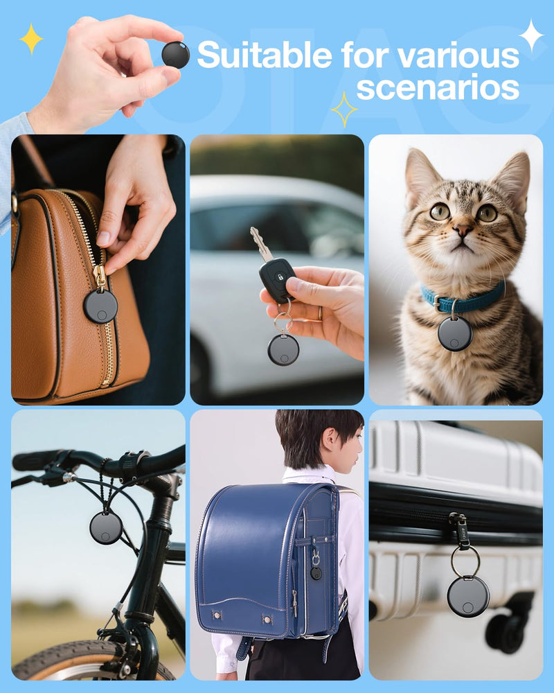GPS Tracker for Vehicles,2 Year Battery Life,GPS Tracker,2pcs Hidden Magnetic case,Trackers for Tracking Vehicle,2pcs GPS Tracker,Ultra-Slim,No Monthly Fee for Android and iPhone