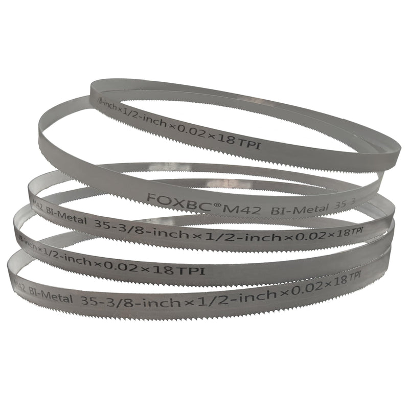FOXBC 35-3/8 Inch Bandsaw Blade 18 TPI for Milwaukee 48-39-0526 Portable Band Saw Blade, 35-3/8" x 1/2" x .020" 18 TPI, 3-Pack