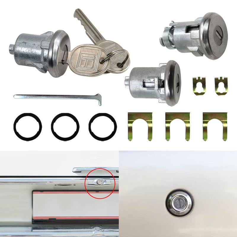 654394765282 Door Trunk Lock Key Set Replacement for Monte Carlo