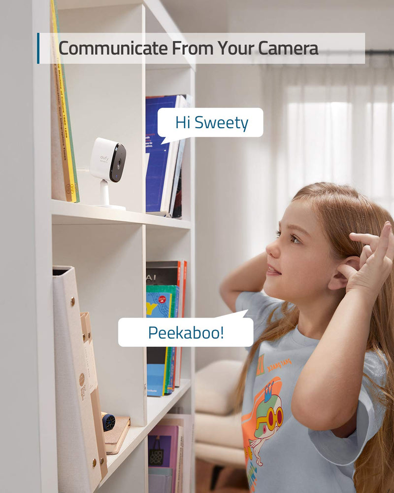 eufy Security Indoor Cam C120 & P24, 2K, Indoor Security Camera, Wi-Fi Plug-in Camera, Human & Pet AI, Voice Assistant Compatibility, Night Vision, HomeBase not Compatible