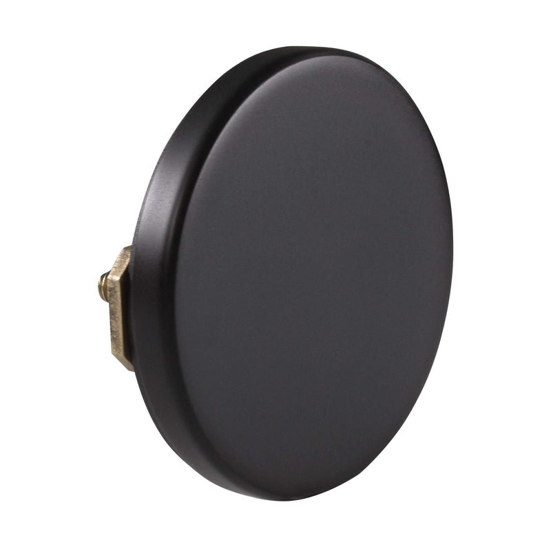 Westbrass A398RK-62 1-1/2" NPSM Coarse Thread Mushroom Tip-Toe Bathtub Drain Stopper with Illusionary Overflow Faceplate, Matte Black
