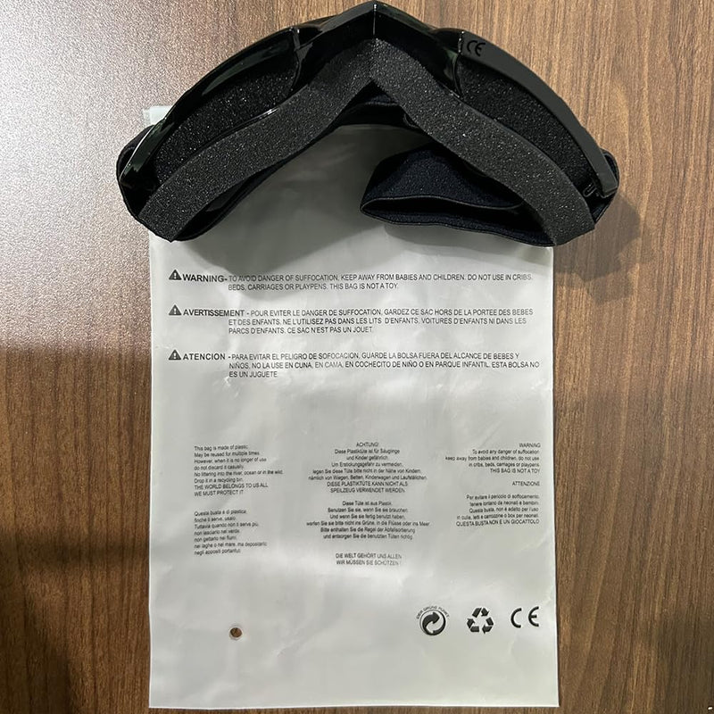 Motorcycle Goggles Dirt Bike Goggles Windproof ATV Dustproof Racing GogglesScratch Resistant Ski Goggles Protective Safety Glasses PU Resin (Black frame+Color lens) Marble Black Frame+color Lens
