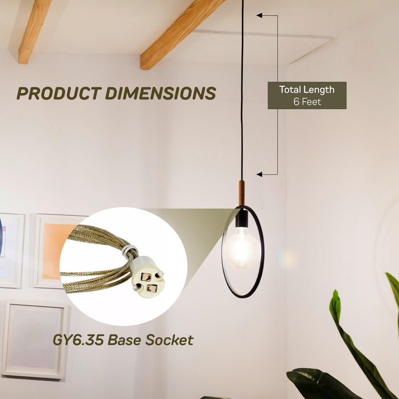 Tech Lighting 287COXLVN chrome nickel low voltage pendant socket with 6' wire has a 50 watts lamp maximum with a 12 volts system for freejack pendants. 1 Pack