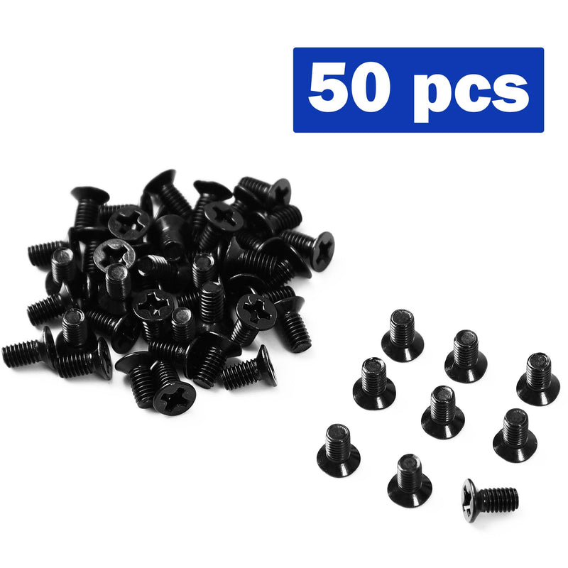 uxcell 50 Pcs M3 x 4mm Screws Replacement Black for Laptop Hard Drive