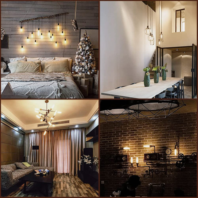 LEOOLS T10 Led Frosted Bulb,e26 Dimmable Tubular LED Light Bulb, 8W Equal 60 watt Light Bulb 3000K Soft White,CRI90+,600LM,E26 Base Matt Opal Porcelain,5.1inches Long Bulbs,6 Packs T10 5.1inch 8w 3000k Soft White (Matt Opal)