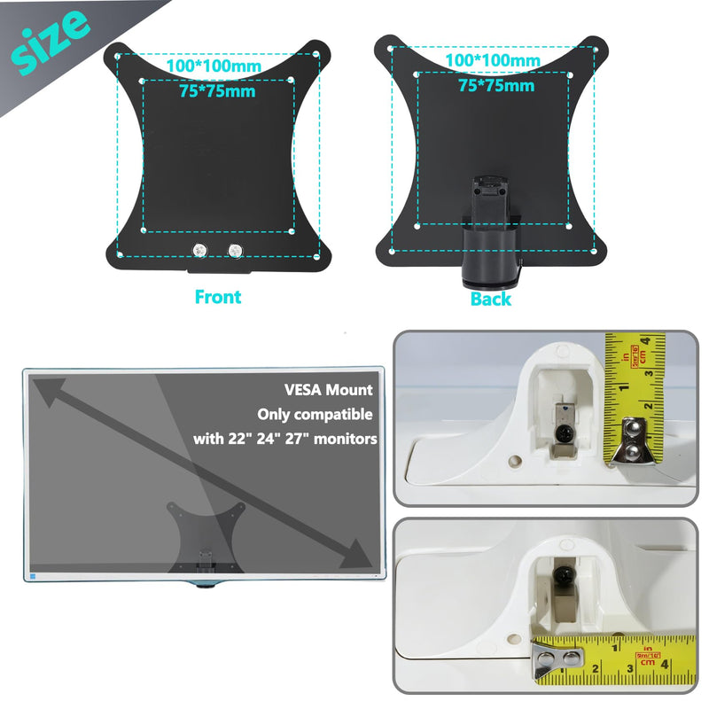 S27D390H Monitor Stand Compatible with Samsung D360 S27D360 S22D390H | VESA Mount Bracket Adapter for S22D360H S22D393H S22D391H S24D390HL S24D360HL S24D393HL S24D391HL S27D360H S27D393H Monitor