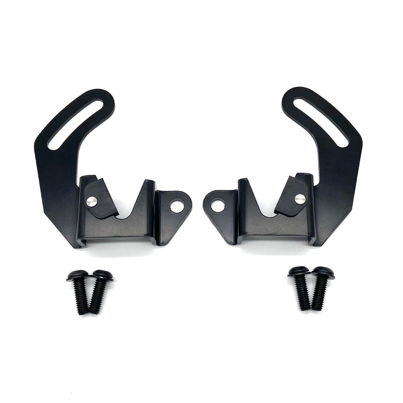 Region Offroad Rear Seat Rear Side Mounting Brackets and Bolts Compatible with Jeep Wrangler TJ 1997-2002, Black