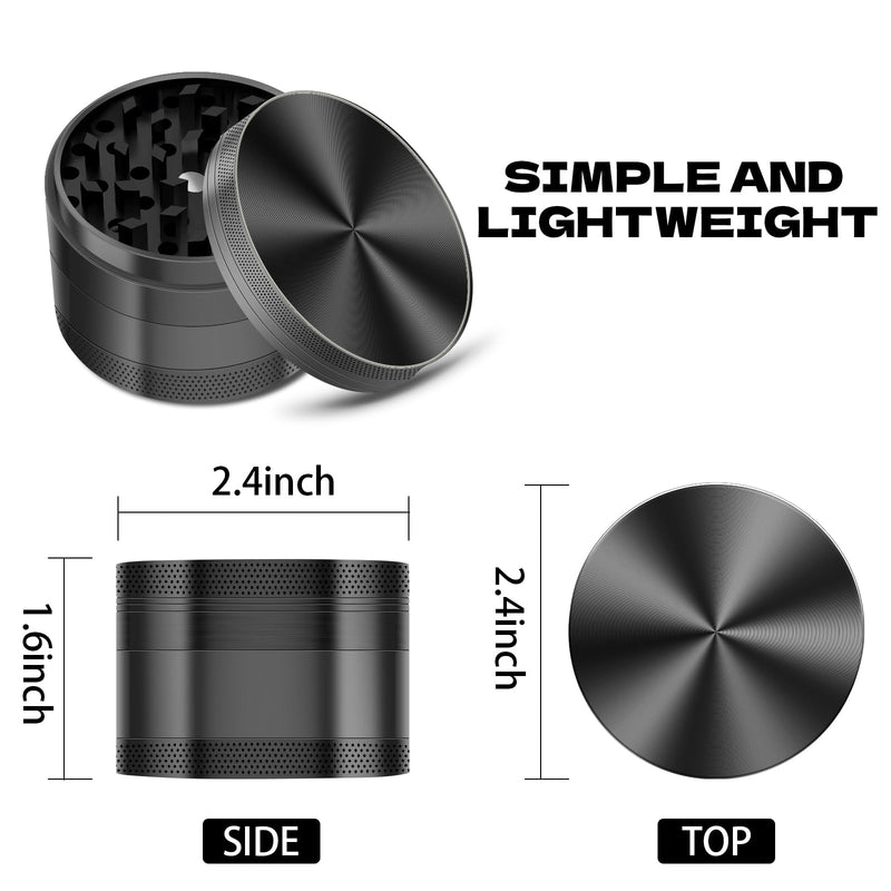 Grinder 2.5 in. (Black) Steel Kitchenware