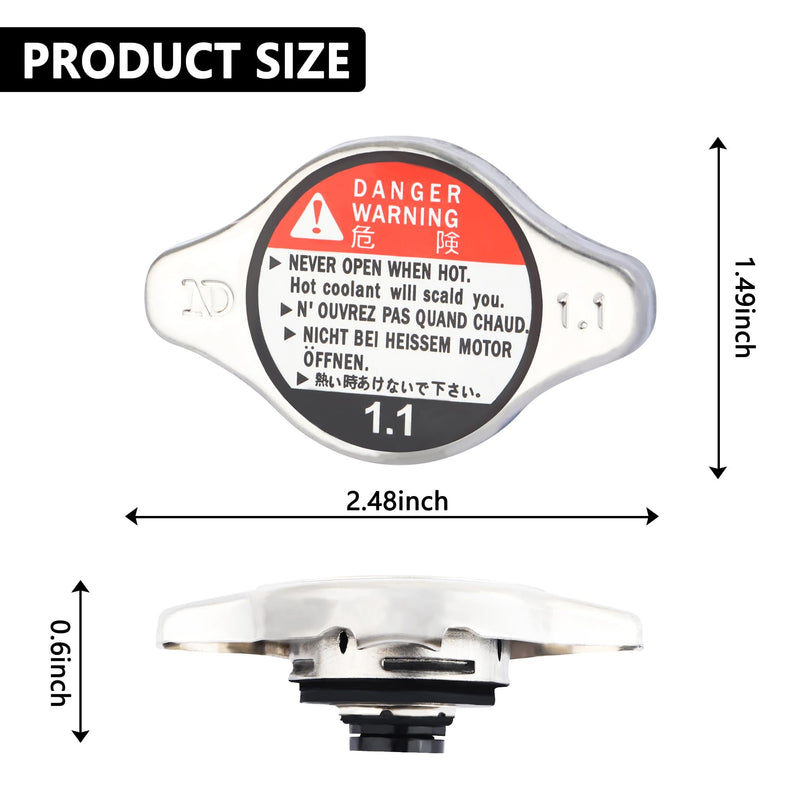 Car Radiator Cap,Coolant Reservoir Cap OEM#19045-PAA-A01,19045PAAA01,Standard Radiator Coolant Reservoir Tank Cap Compatible with Honda Lexus Toyota Mazda,Auto Replacement Parts (for Honda)…