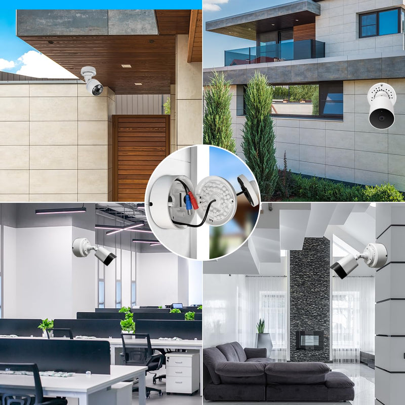 Universal Security Camera Junction Box - Waterproof Enclosure Mount for CCTV Surveillance