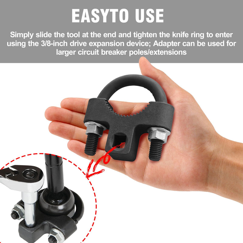 Inner Tie Rod Removal Tool,with Non-Slip Teeth for Inner Tie Rod Removal and Installation Inner Tie Rod Tool Inner Tie Rod U-Wrench,3/8" Carbon Steel Inner Low Profile Tool for Car Chassis Rocker