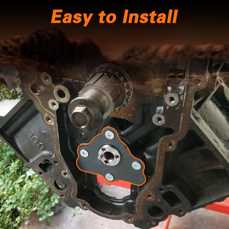 FUSCH Camshaft Retainer Thrust Plate Gasket with Bolt Kit Compatible with All GM LS LT Gen III IV V Engines LS LS1 LS2 LS3 LQ4 LQ9 4.8L 5.3L 6.0L 6.2L Replace# 12589016