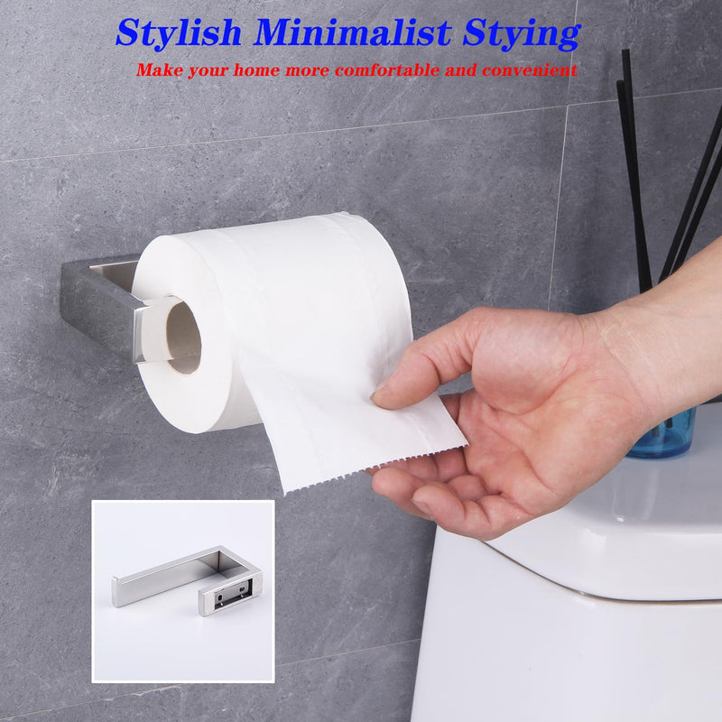 GERZWY Polished Stainless Steel Toilet Paper Holder Paper Towel Dispenser Tissue Roll Hanger Wall Mounted HG1718-JG