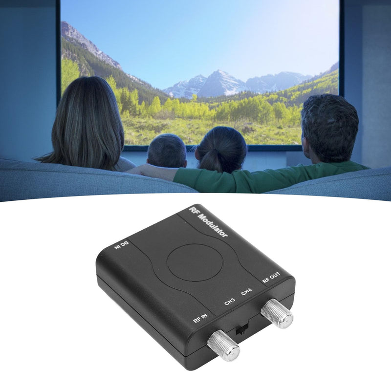 HDM61 HDMI to Coax Adapter, HDMI to RF Modulator NTSC Format | 1080P PPL Control, Plug & Play, Covert HD Multimedia to Radio Frequency Analog Signal, VHF CH3/ CH4, for TV Game Console