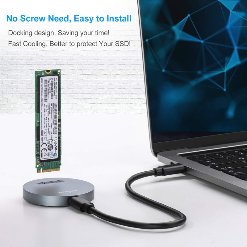RIITOP NVMe to USB Docking Station + M.2 to USB Docking Station