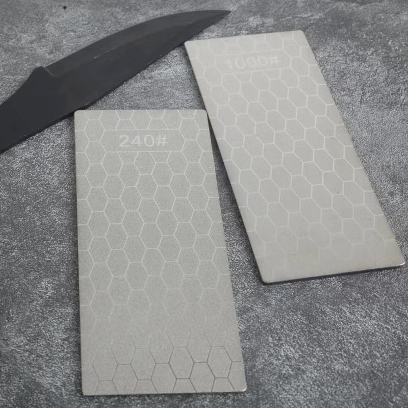 Diamond Sharpening Stone for 6 PCS Diamond Plate Honing Stone for Kitchen Sharpening Dull Knives Grindstone (SET-A) SET-E