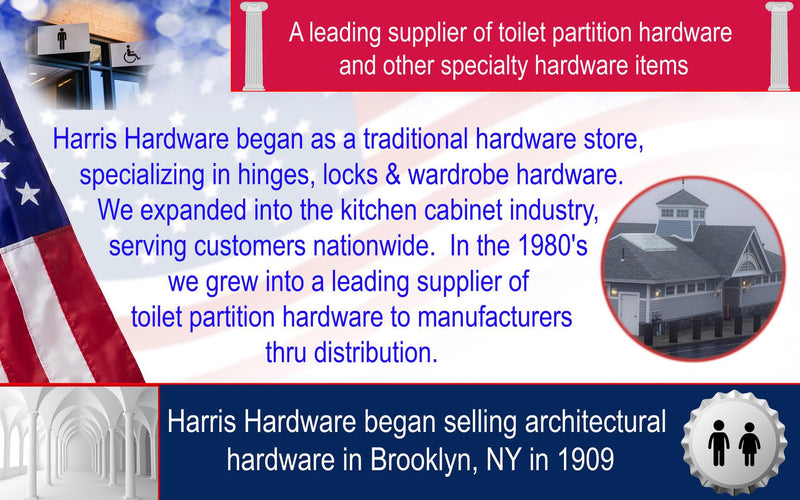 Harris Hardware Chrome-Plated Torx Security Fastener Pack for 1-Inch Panels, Includes Bits