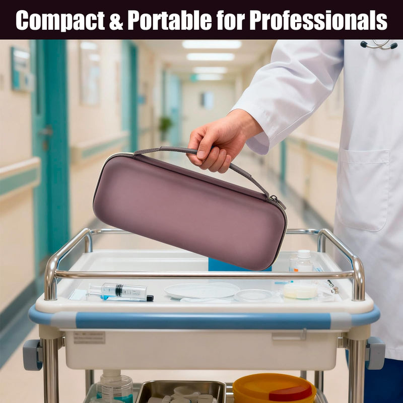 Stethoscope Case for 3M Littmann/for MDF,Nursing School Essential Organizer‌ | For Classic III Monitoring/Lightweight II S.E/Cardiology IV Diagnostic/Acoustica,Doctors/Students/Clinical/EMS Use, Case Only Brown