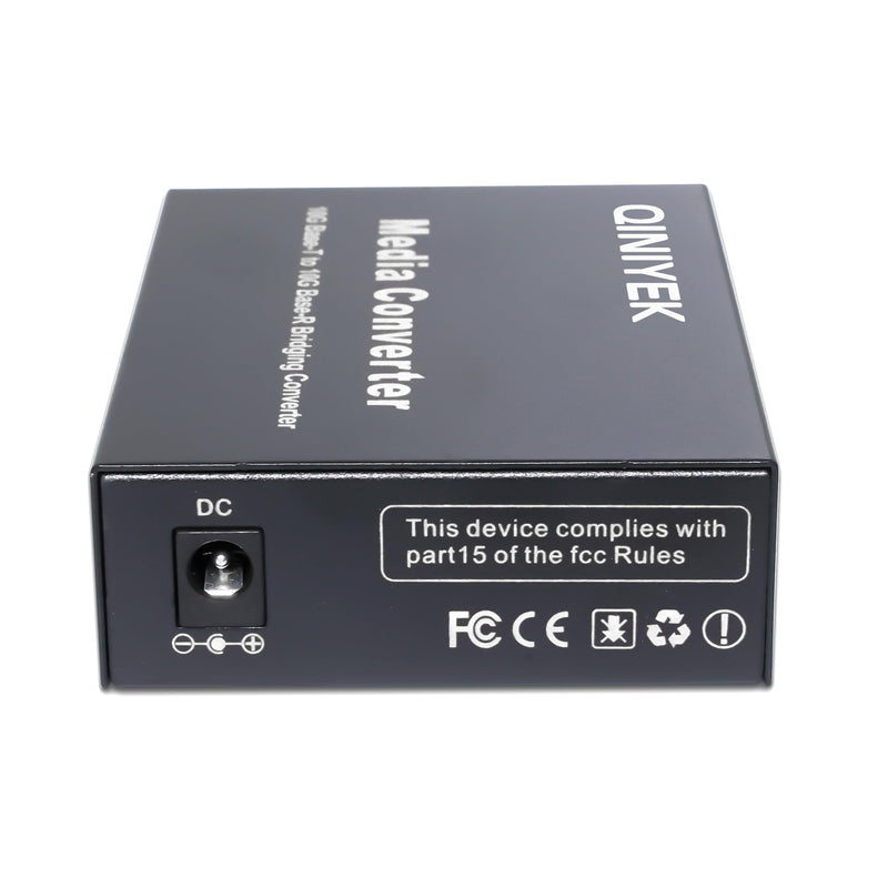 10G Multi-Gigabit SFP Media Converter, 2 Port 10G Ethernet Media Converter,1x 100M/1G/2.5G/5G/10GBase-T RJ45 to 1x 10GBase-X SFP+ Slot NDAA & TAA Compliant, Power Adapter and Manual Included