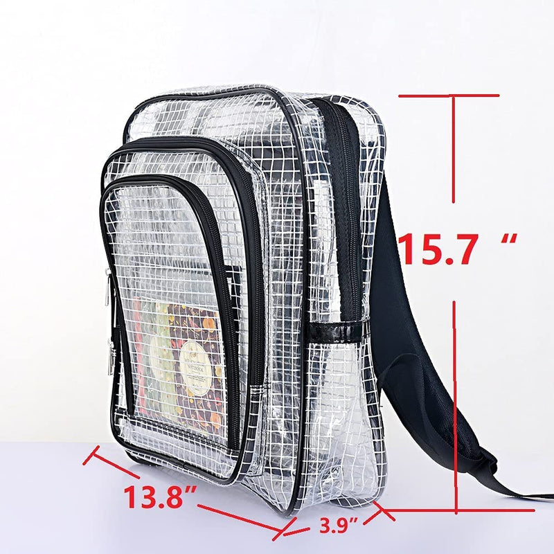 15.7 inch ESD anti-static clear pvc backpack,cleanroom engineer tool bag computer bag engineer put computer tool working in semiconductor cleanroooms 0ne pieces Black