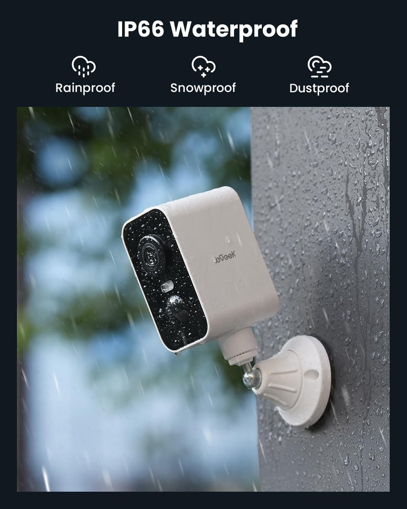 ieGeek 4G LTE Cellular Security Camera Wireless Outdoor, No WiFi Solar Powered Camera, Off Grid Security Camera with SIM Card, 2K Color Night Vision, PIR Motion Sensor, Magnetic Install, 2-Way Audio