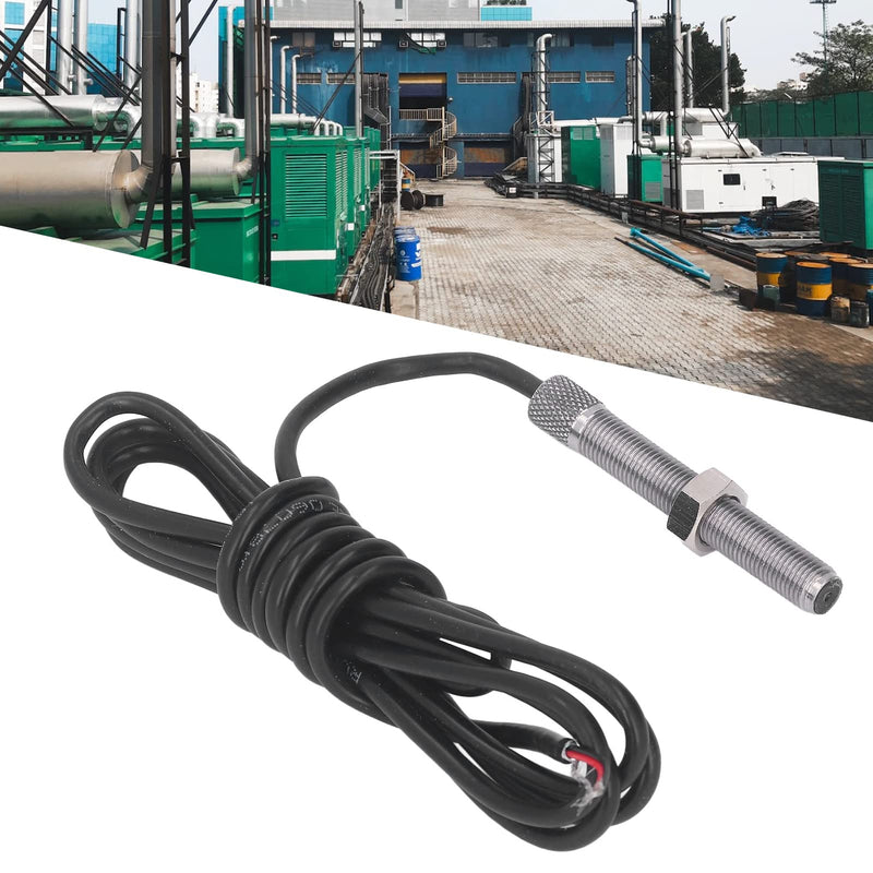 MSP6729 Magnetic Pickup Rotate Speed Sensor 3/8-24UNF-2A Thread Generator Speed Sensor 50-5000Hz Stainless Steel