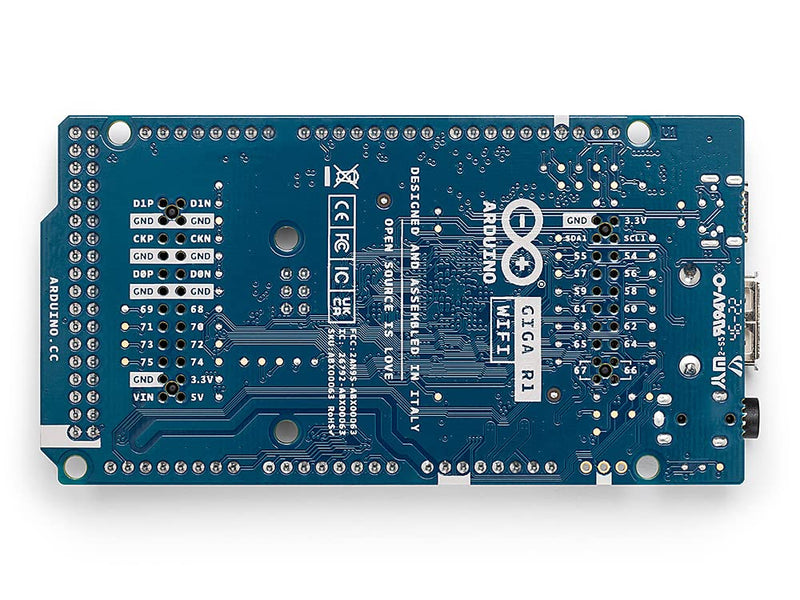 Arduino Giga R1 WiFi [ABX00063] – High-Performance Microcontroller with Dual-Core ARM Cortex-M7 & M4, Wi-Fi, Bluetooth, and Advanced I/O for IoT & Edge Computing