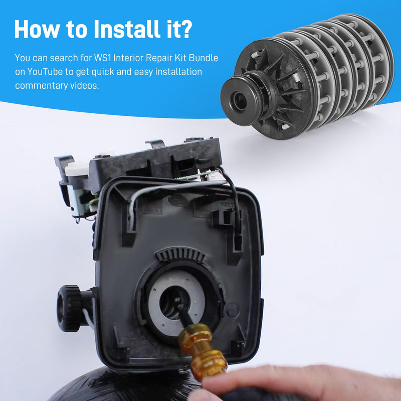 WS1 Water Softener Maintenance and Repair Kit, WS1 Softener Rebuild Kit WS1 Spacer Stack Assembly Compatible with Clack V300502 V3005
