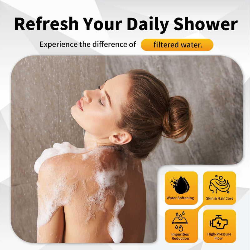 6 Pack Replacement Filters Compatible With Cobbe Handheld Shower Head, for Quick Water Quality Improvement & Skin Protection 6 Pack