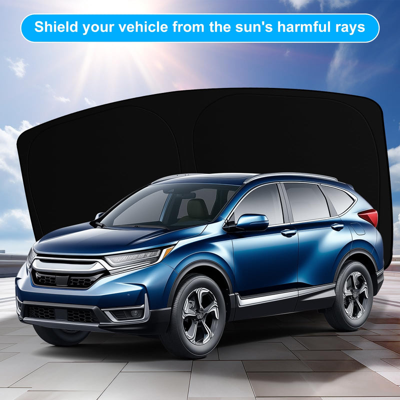 SHINHOME Windshield Sun Shade for 2023 2024 2025 Honda CRV SUV, LX, EX, EXL, Sport, Sport-L, Sport Touring Hybrid, Front Window Sun Visor Blocks UV Rays Foldable CR-V Accessories