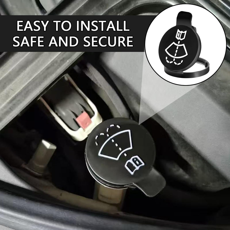 Windshield Wiper Washer Fluid Reservoir Tank Bottle Cap Replacement Car Wiper Bottle Cover, Car Wiper Bottle Cover, Compatible with GMC Chevrolet Buick Cadillac 12767700 13227300 19172571