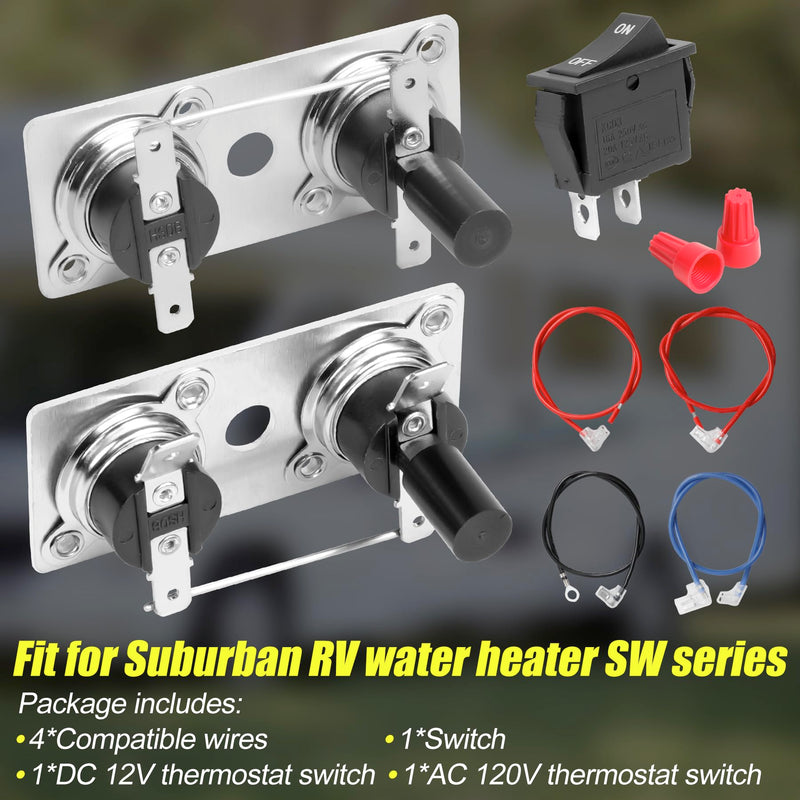 232306 Thermostat Water Heater Limit Switch Kit Peplacement for Suburban RV Water Heater SW Series Replace 232306，232282，233534，525007