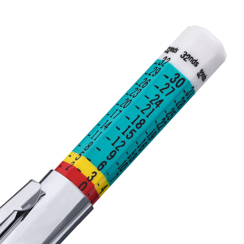 Pangda 10 Pack Tyre Gauge Tyre Tread Depth Gauge Tool, Color Coded