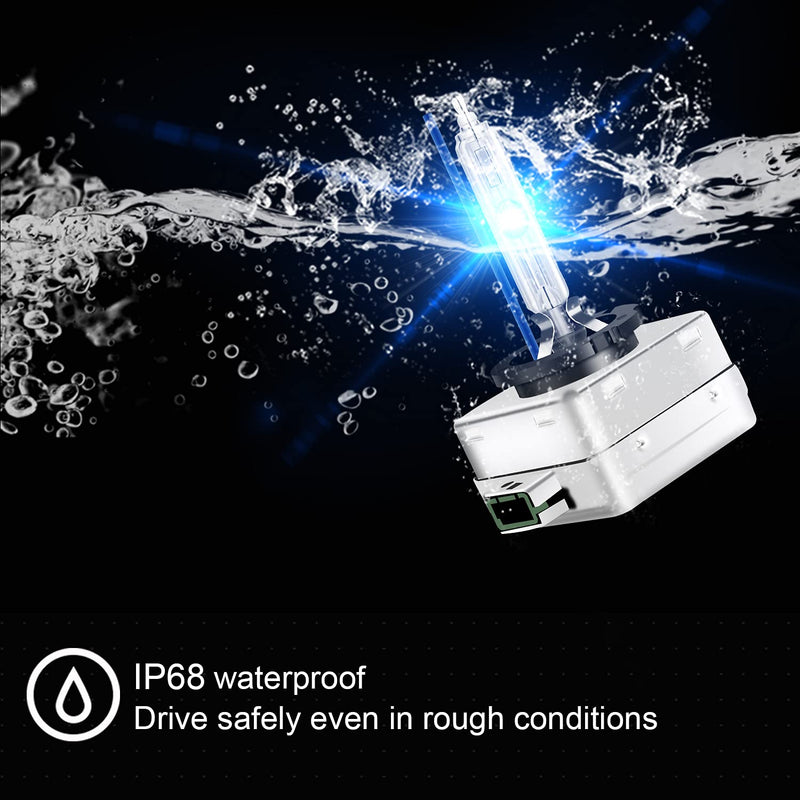 WinPower 35W D3S HID Xenon Headlight Replacement Bulbs 8000K, Pack of 2