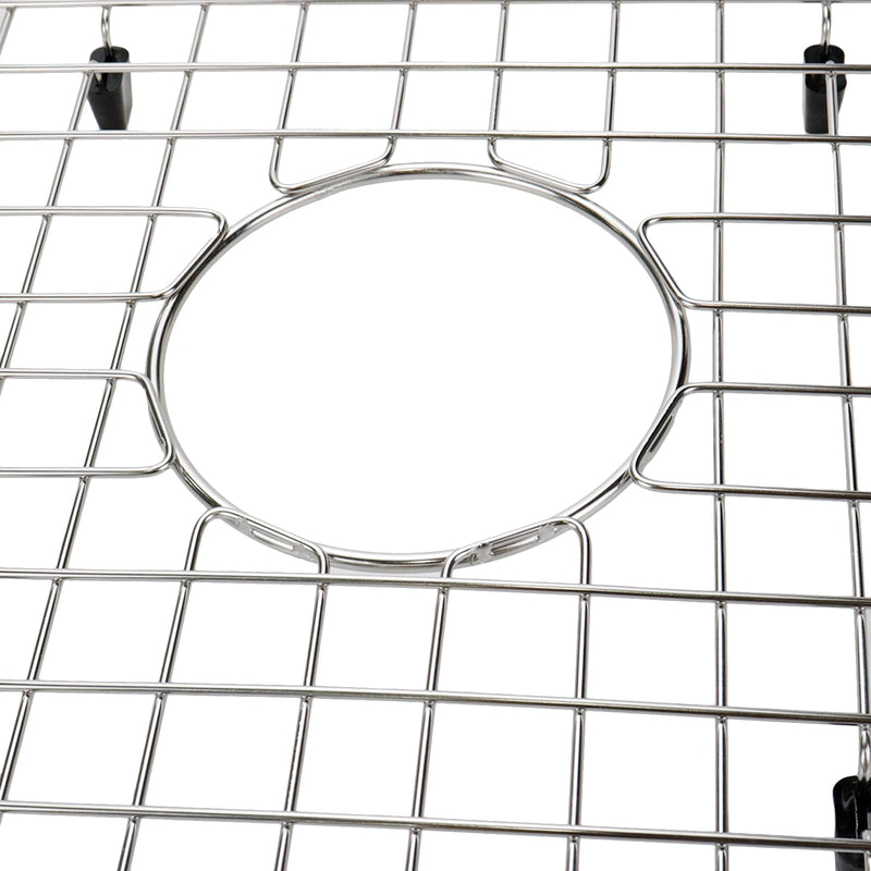 2pcs Sink Protectors Stainless Steel Sink Bottom Grid for Kitchen 14 x 12 inch, Heavy Duty Kitchen Grid Sinks Bottom Protector Center Drain Hole(2 Pack, 14"×12")
