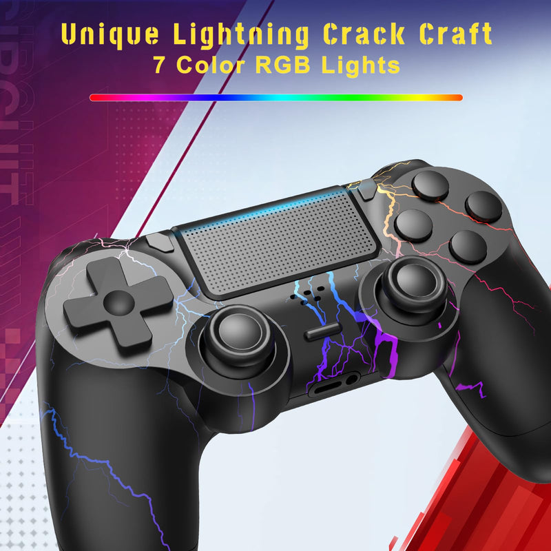 2 Pack for PS4 Controller,Wireless Controller for PS4/Pro/Slim/PC