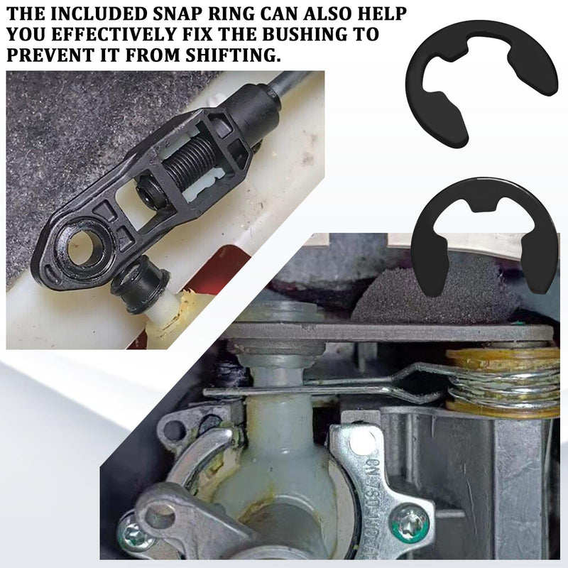 2PCS Shift Cable Bushing Repair Kit with Clips Shifter Cable Bushing Replacement for Saturn Toyota Jeep Chevrolet Pontiac Transmission Shift Linkage Bush Repair Tool Kit OEM# 33835-08010 Purple
