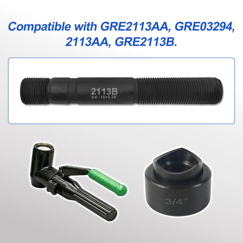 2113B Punches Holemaking Kit Replacement for Greenlee | Compatible with GRE2113AA, GRE03294, 2113AA, GRE2113B,Replacement for Hydraulic Drivers 3/4"-16 * 5.38"
