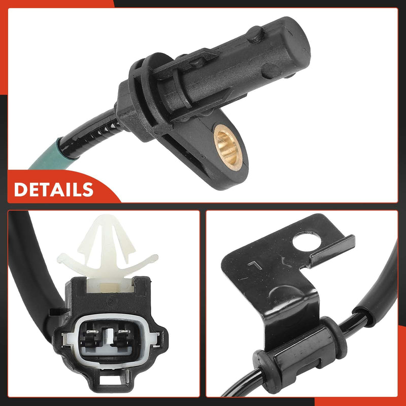 A-Premium ABS Wheel Speed Sensor Compatible with Kia Models - Optima 2012 2013 2014 2015 - Front Driver and Passenger Side, 2-PC Set