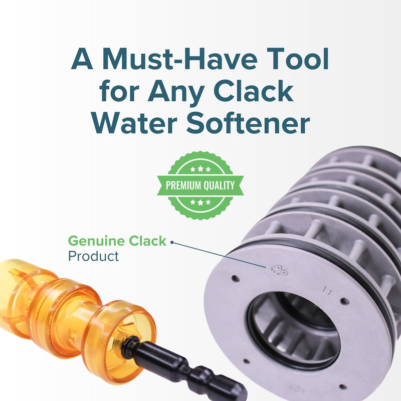 Clack WS1 Interior Repair Kit Bundle - Genuine OEM Parts Including Spacer Stack (CV3005), Downflow Piston (V3011), and Regeneration Piston (V3174) for WS1 Water Softener Internal Parts Only