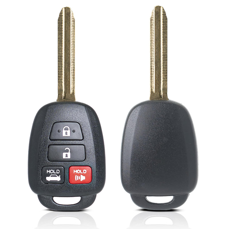 MechanMagic Key Fob Remote Replacement Fits for Toyota Corolla 2014 2015 2016 2017 2018 2019/Camry 2014-2017/Tacoma 2016-2018 HYQ12BDM Keyless Entry Remote Control HYQ12BEL 89070-02880 H Chip
