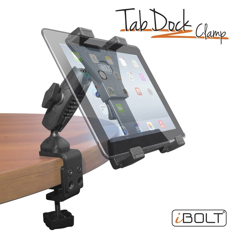 iBOLT TabDock BizMount Tablet C-Clamp Mount 7-10" for Wheelchairs & Desk