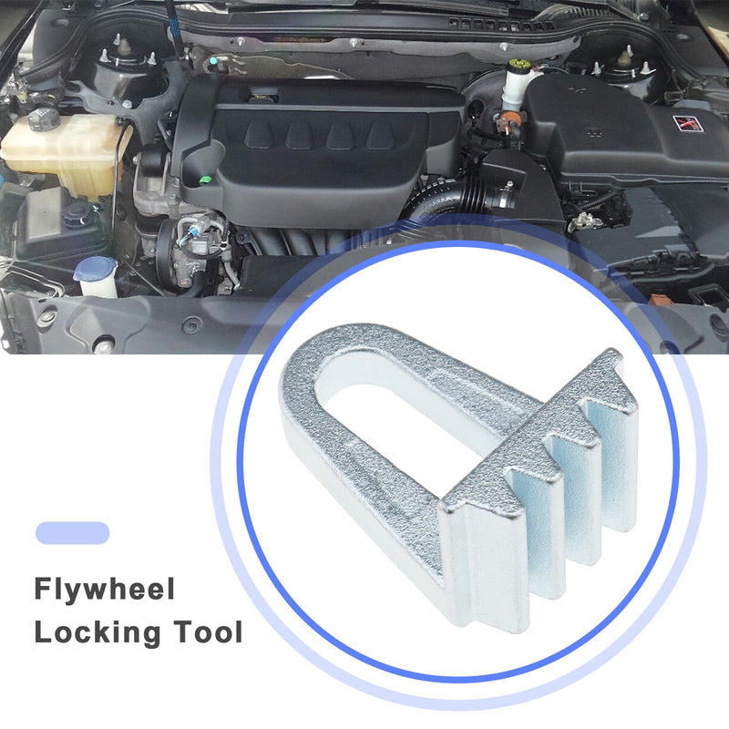 ECSiNG Car Flywheel Timing Tool Carbon Steel Flywheel Locking Tool Compatible with 1.6 1.9D Clutch Engine Damper Compatible with Peugeot Compatible with Citroen Automobile