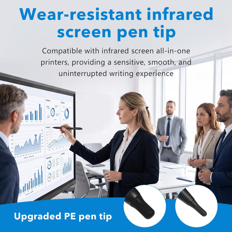Whiteboard Stylus Pens for Touch Screens Smartboard 2 Pcs | High Sensitivity Precision 2 in 1 Electronic Screen Writing Pens Touchscreen Stylu for Home Office Infrared Touch Screen
